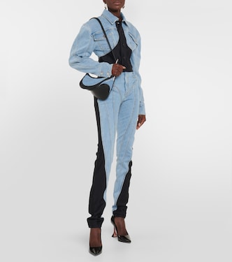 Giacca cropped con denim | Mugler