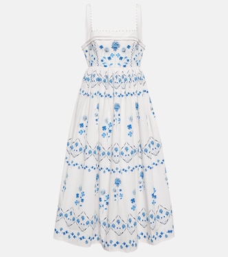 Abito midi Barbara Ventura con stampa floreale | Agua by Agua Bendita