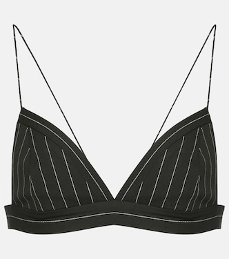 Bralette de Lurex® con raya diplomática | Alex Perry