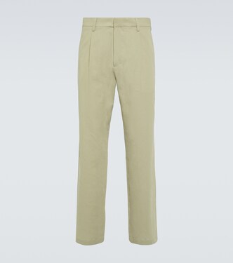 Pantalon droit en coton et soie | Auralee