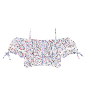 Bedrucktes Cropped-Top Bonny | Poupette St Barth Kids