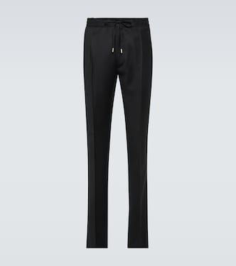 Pantalones slim de lana y cachemir | Lardini