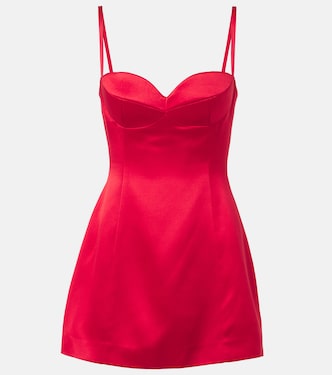 Silk and wool satin minidress | Magda Butrym
