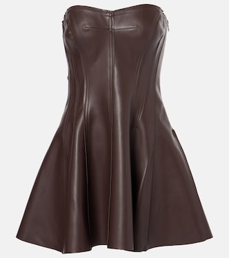 Minikleid Grace aus Lederimitat | Norma Kamali