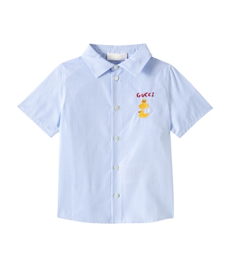 Baby - Camicia in cotone a quadri | Gucci Kids