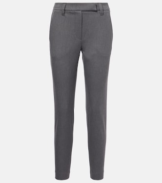 Schmale Hose aus einem Baumwollgemisch | Brunello Cucinelli