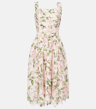 Floral guipure cocktail dress | Oscar de la Renta