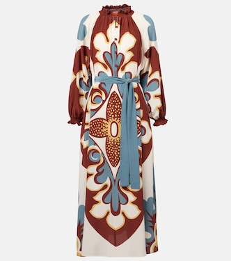 Midikleid Cerere aus Crêpe de Chine aus Seide | La DoubleJ