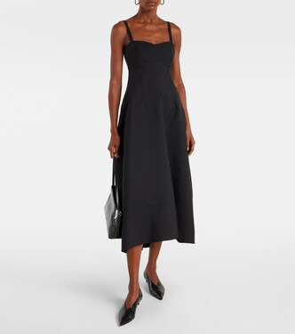 Gabardine midi dress | Jil Sander