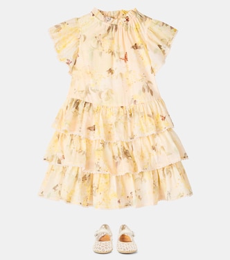 Cascadian floral tiered cotton dress | Zimmermann Kids