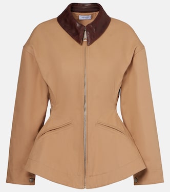 Canvas peplum jacket | McQueen