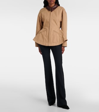 Giacca in canvas con peplum | McQueen