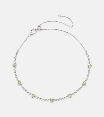 Choker en or blanc 18 ct et diamants | Kamyen