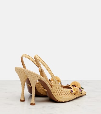 Slingback-Pumps mit Kristallen | Dolce&Gabbana