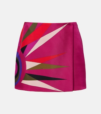 Jupe portefeuille Stella en soie | Pucci