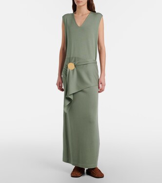 Virgin wool maxi dress | Jil Sander