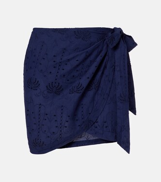 Embroidered cotton beach cover-up | Melissa Odabash