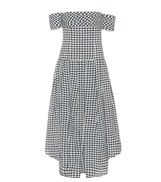 Vestido midi Amanda de cuadros vichy | Khaite