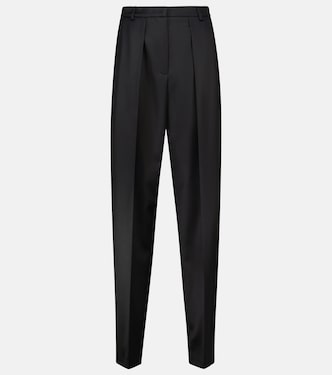 Pantalon tapered à taille haute en laine | Magda Butrym