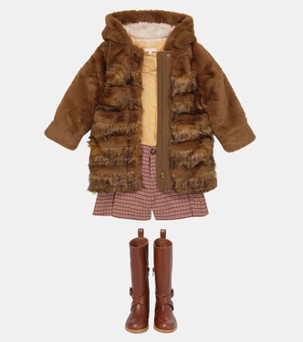 Mantel aus Faux Fur | Chloé Kids