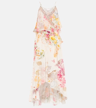 Bedrucktes Slipdress aus Seide | Camilla