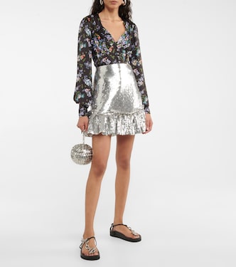 Floral satin blouse | Rabanne