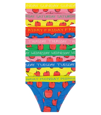 Set de 7 bragas de algodón estampadas | Stella McCartney Kids