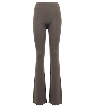 Rib-knit wool-blend pants | Rick Owens
