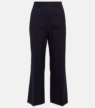Pantaloni flared in lana a vita alta | Chloé