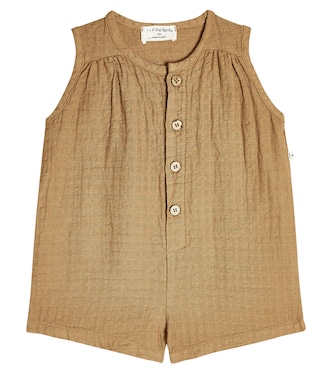 Baby - Tuta corta Larissa in cotone a quadri | 1 + in the Family