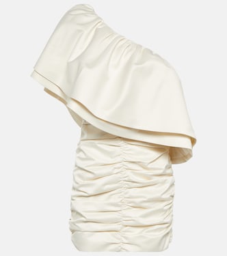 Twill ruched mini dress | Rotate