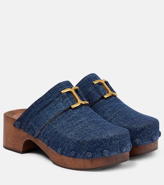 Zuecos Marcie en denim | Chloé