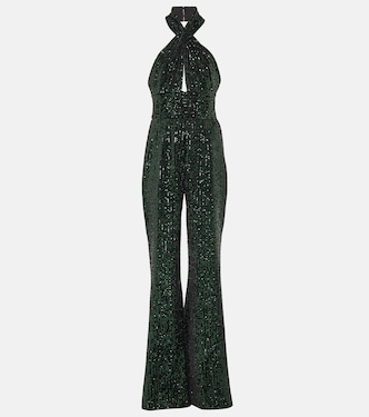 Mono de pierna ancha con lentejuelas | Elie Saab