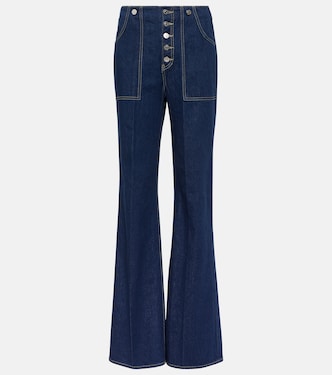 Jeans flared Crosbie a vita alta | Veronica Beard