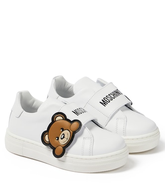 Sneakers in pelle con logo | Moschino Kids