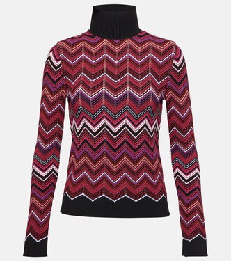 Jersey de cuello alto en zigzag | Missoni