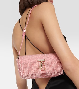 Sac Avenue Mini en satin à ornements | Jimmy Choo