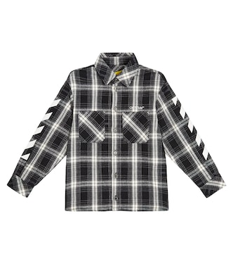 Camisa Bookish de franela a cuadros | Off-White Kids