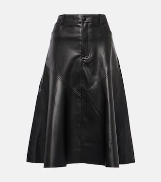 Falda midi Jesse White Label de piel sintética | Proenza Schouler