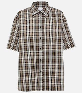 Camicia in cotone a quadri | Bottega Veneta