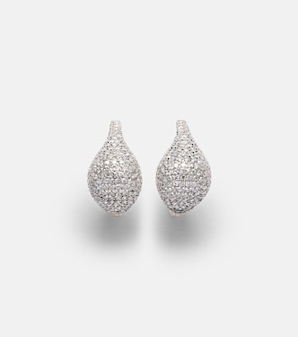 Ohrringe aus 10kt Gelbgold mit Diamanten | Stone and Strand