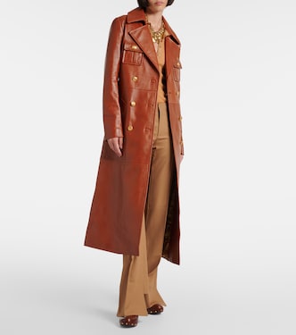 Cappotto doppiopetto in pelle | Chloé