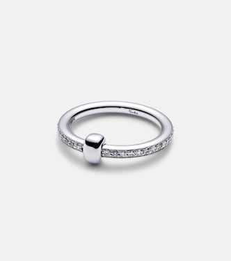Pomellato Together - Anello in oro bianco 18kt con diamanti | Pomellato