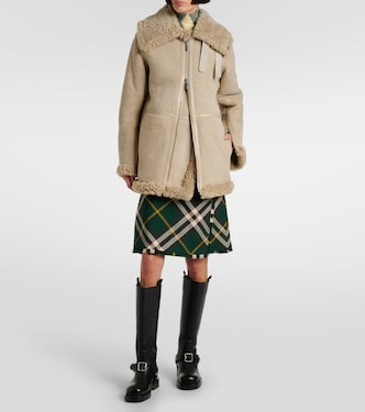 Chaqueta de piel con forro de borrego | Burberry