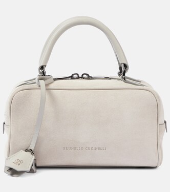 Small suede tote bag | Brunello Cucinelli