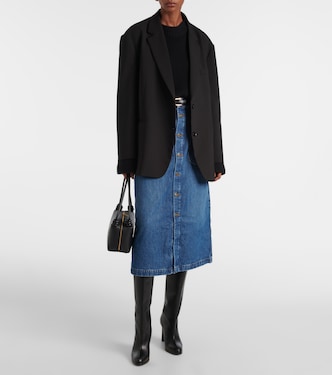 Falda midi Modern Pocket en denim | Frame