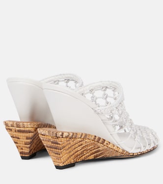 Mules compensées Double 110 en cuir | Jacquemus