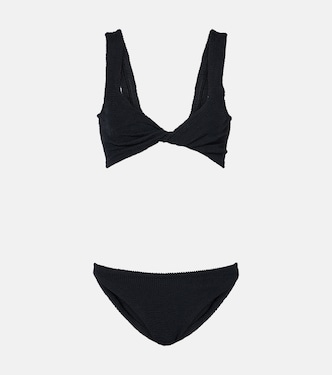 Juno twist-detail bikini | Hunza G