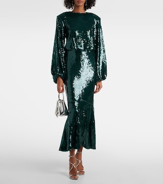 Robe longue à sequins | Rotate