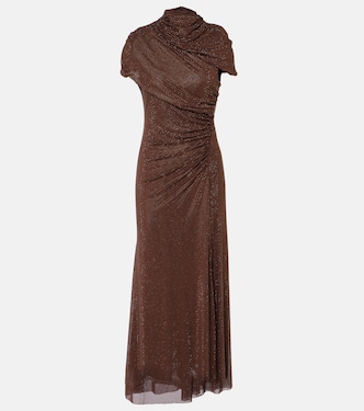 Midikleid mit Kristallen | Self-Portrait